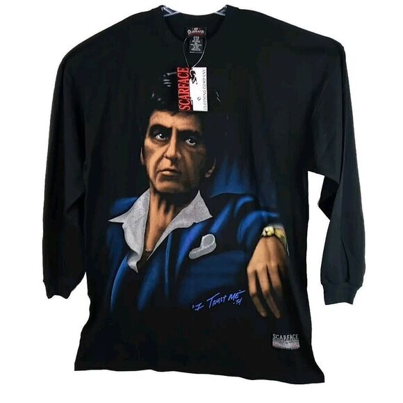 Scarface Clothing Co. I Trust Me Long Sleeve T Shirt Men Sz 3XL Y2K VintageNew